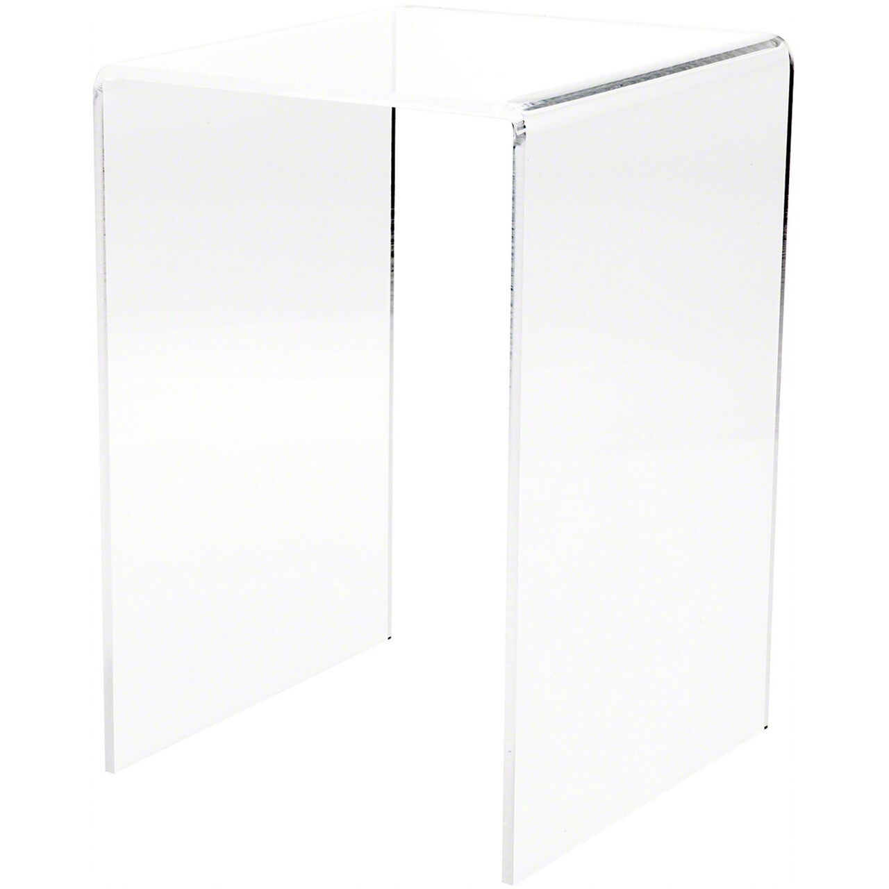 Plymor Clear Acrylic Vertical Square Display Riser, 12" H x 8" W x 8" D (1/4" thick)